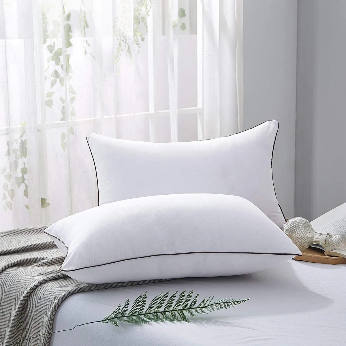 Medium Firm Hotel Cotton Pillow - Image 3