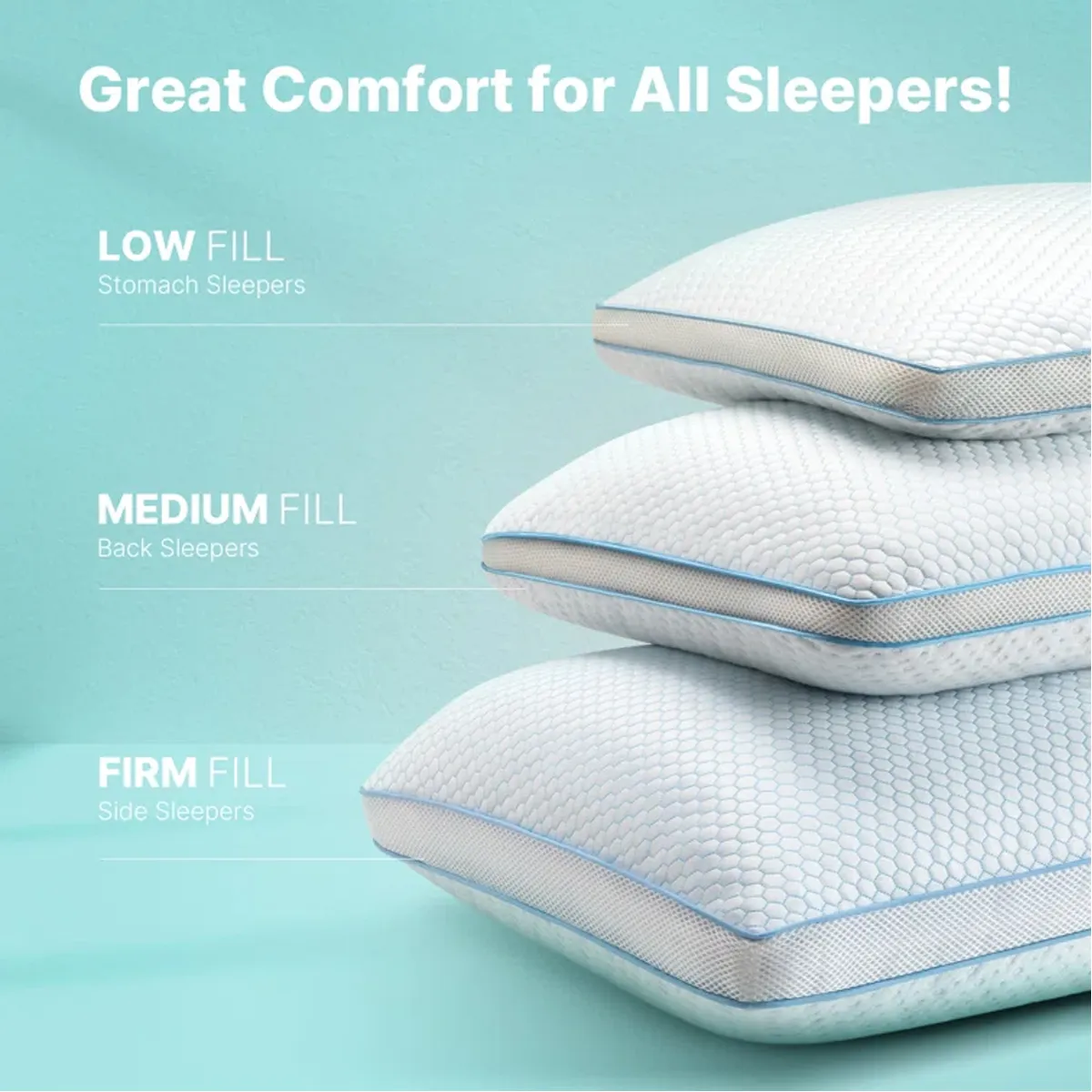 Bamboo Gel Memory Foam Pillow - Image 5