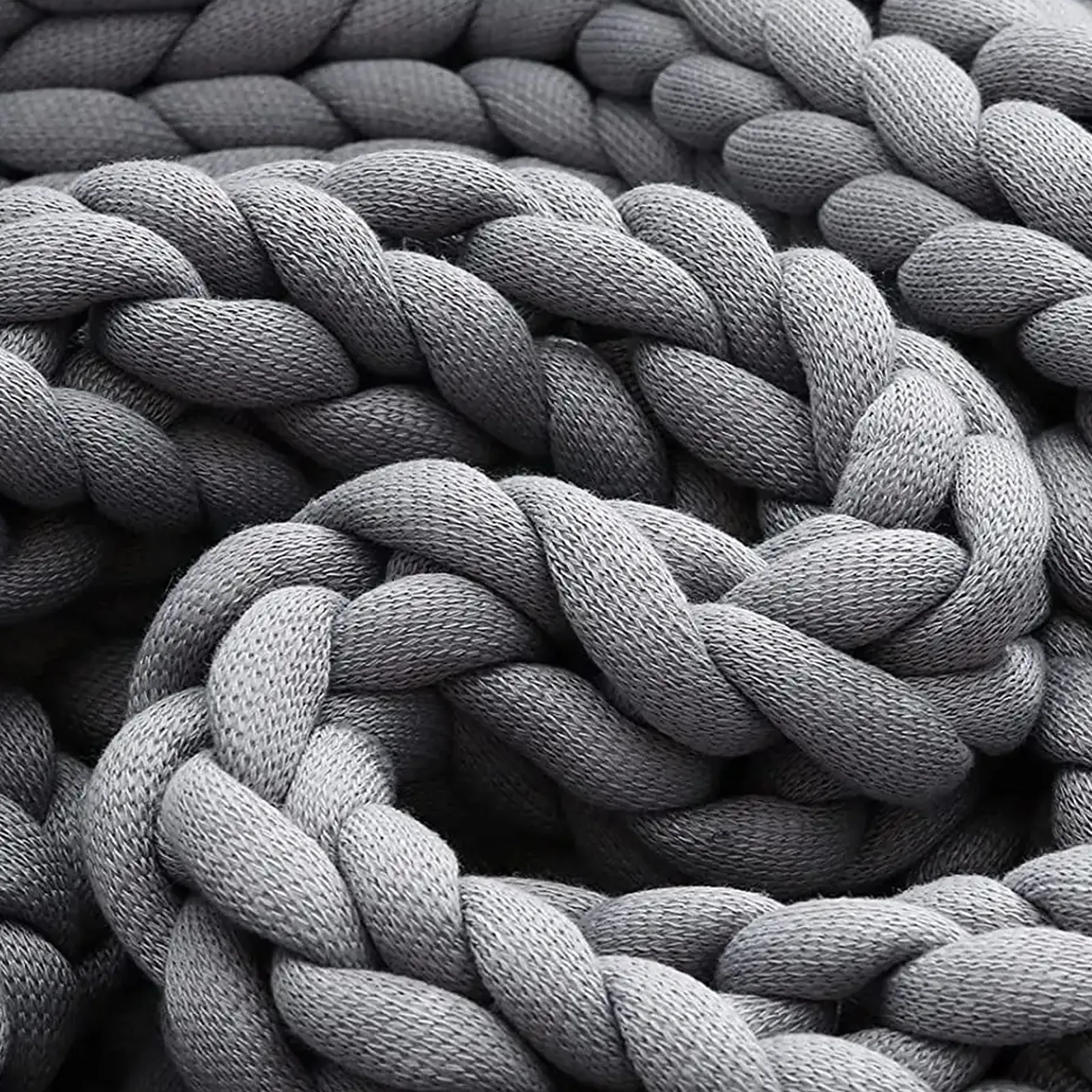 Hand-Woven Knitted Weighted Blanket - Image 2