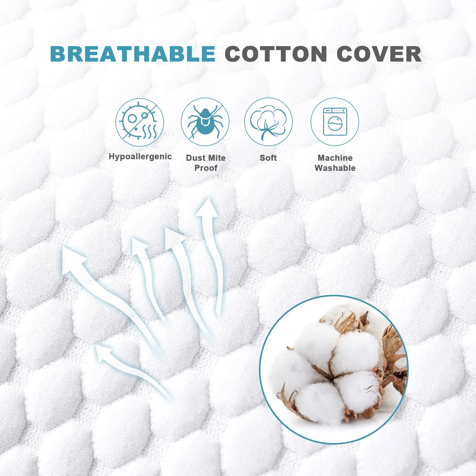 Cotton Shredded Memory Foam Pillow - Image 2