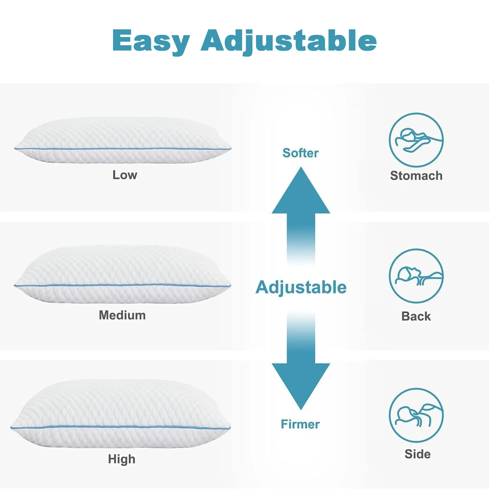 Cotton Shredded Memory Foam Pillow - Image 4