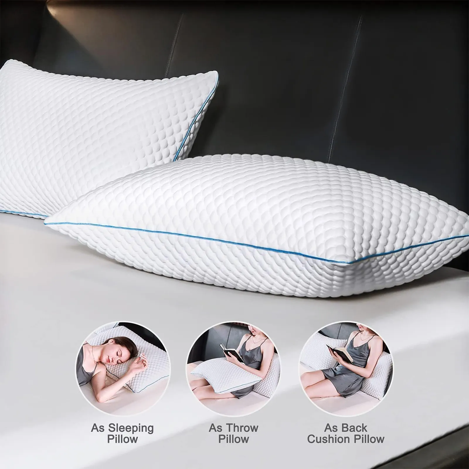 Cotton Shredded Memory Foam Pillow - Image 5