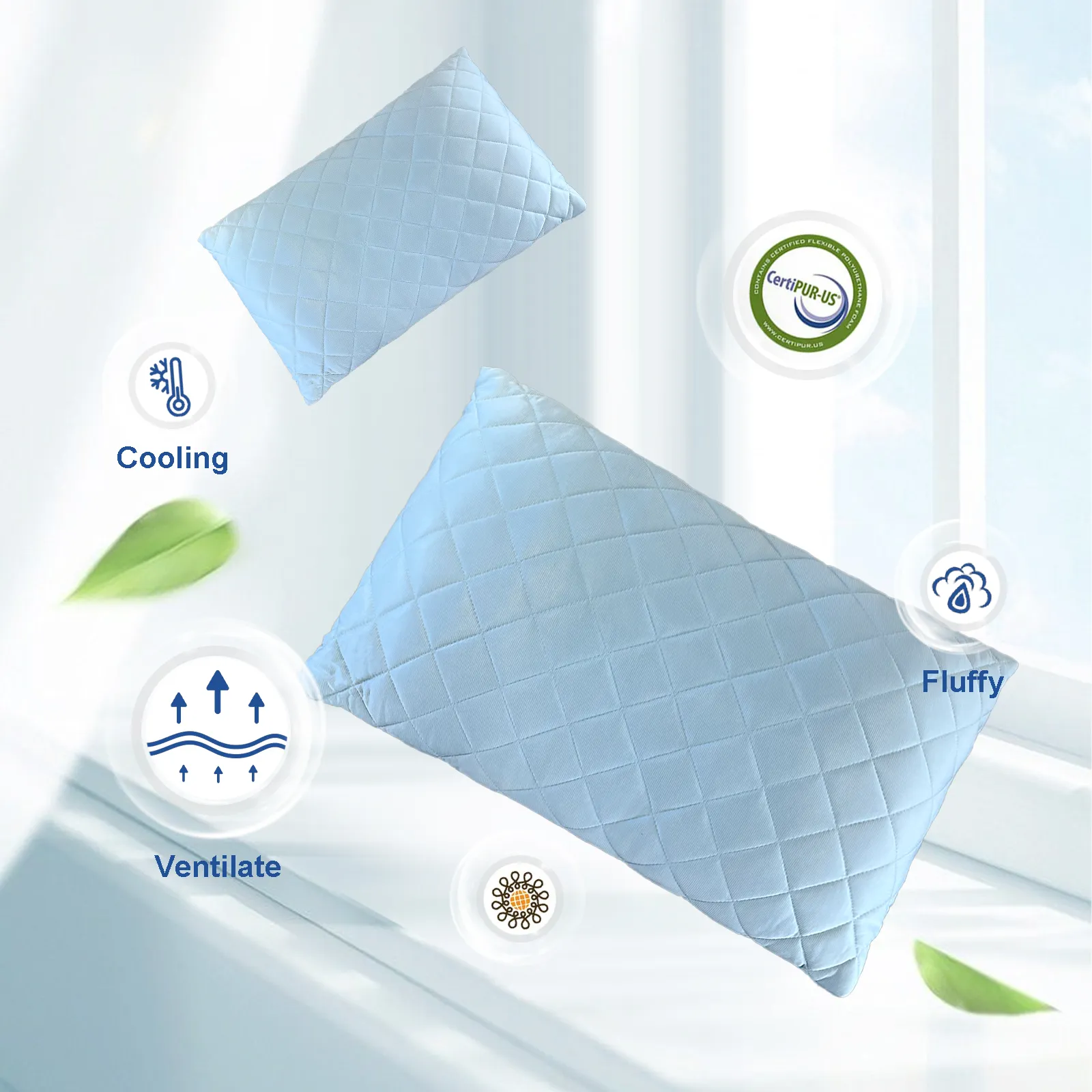 Summer Ice Cooling Soft Bed Pillow - Image 3