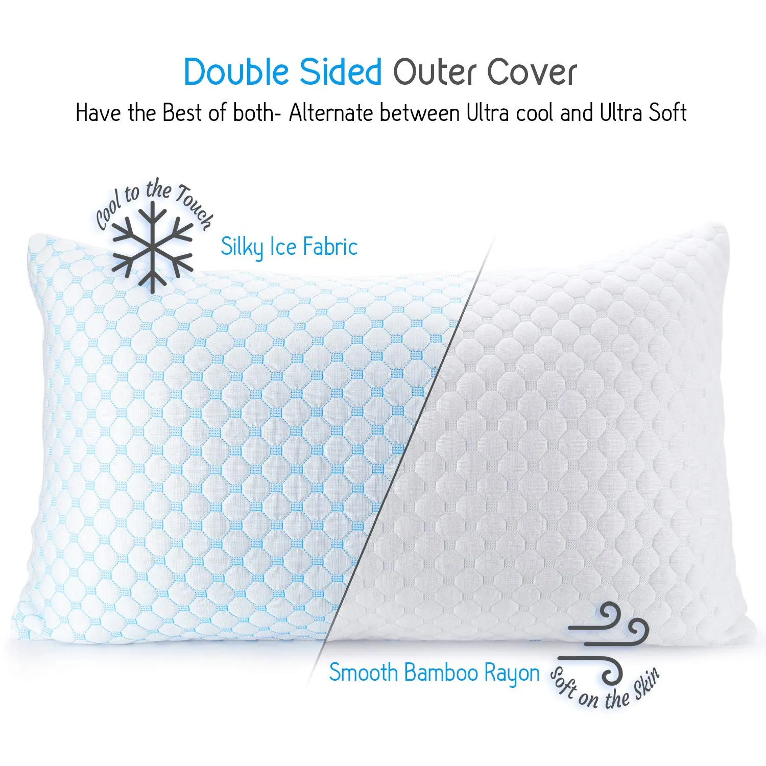 Double-Sided Cooling Bamboo Pillow - Image 2