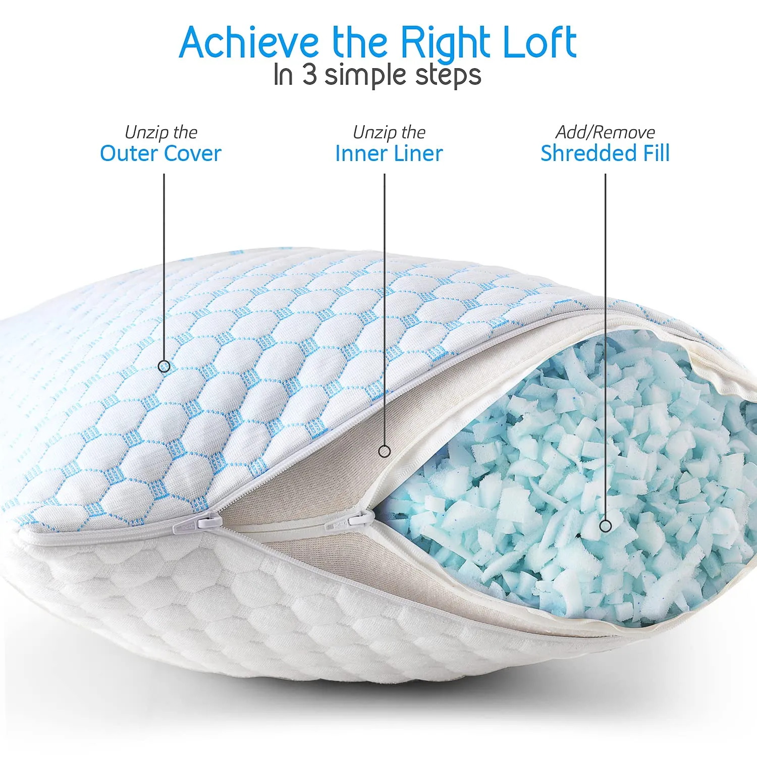Double-Sided Cooling Bamboo Pillow - Image 3